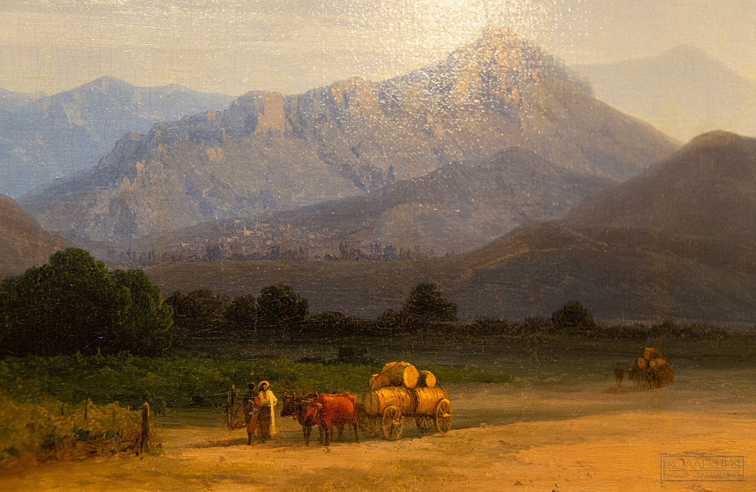 Айвазовский Иван Константинович (1817-1900). Горный пейзаж с фигурами. 1866. © Музей «Новый Иерусалим»
