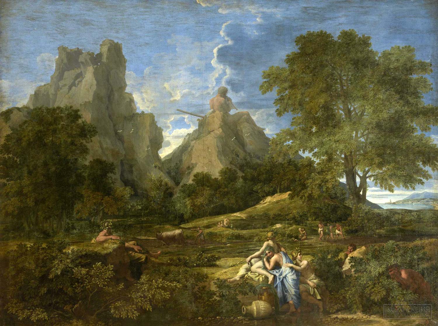 Никола Пуссен (1594-1665). Пейзаж с Полифемом. 1649. Холст, масло. 148,5 × 197,5. Государственный Эрмитаж