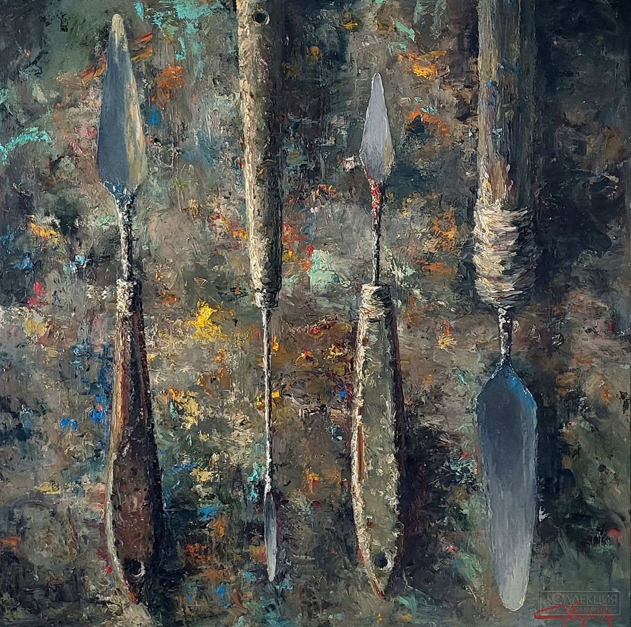 Суворова. Мои мастихины. 90 × 90