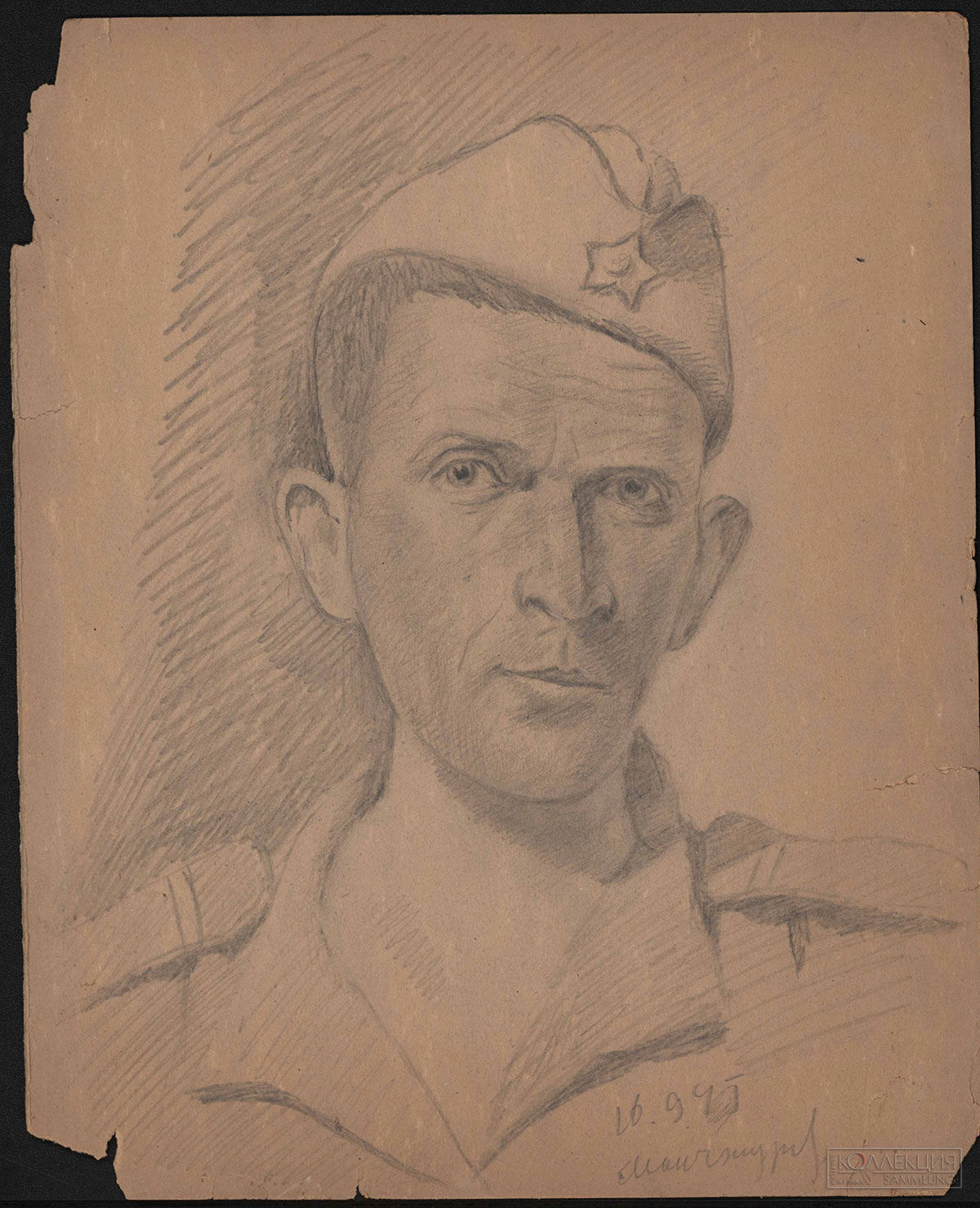 Чернышёв Борис Петрович (1906–1969). Автопортрет. Манчжурия. 1945. © Музей «Новый Иерусалим»