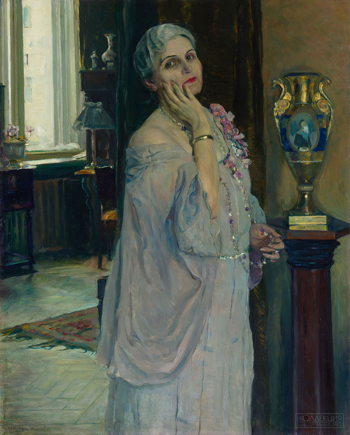 Нестеров Михаил Васильевич (1862–1942). Портрет народной артистки К.Г. Держинской. 1937. ГТГ