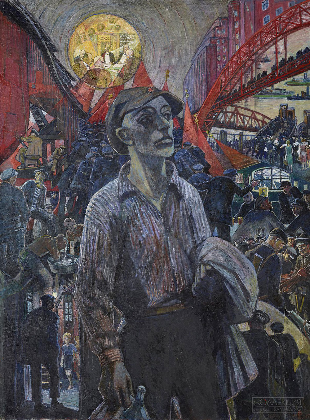 Генрих Фогелер. Рабочий гамбургской верфи. 1928. Государственный Эрмитаж