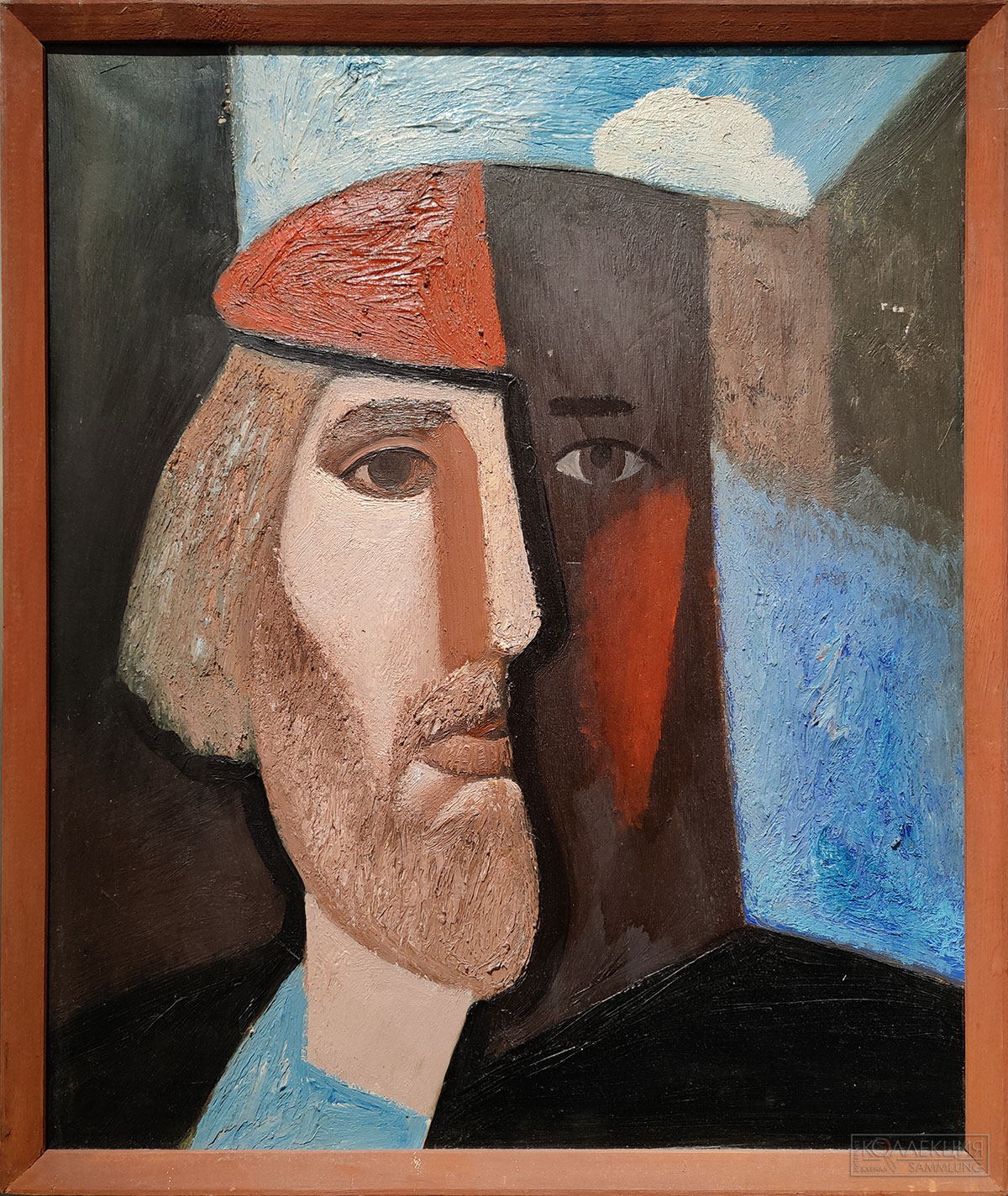 Лубенников Иван Леонидович (1951-2021). В красной кепке. 1979. Холст, масло. 55 × 46. Собрание В.Г. Харлова и В.И. Ушаковой