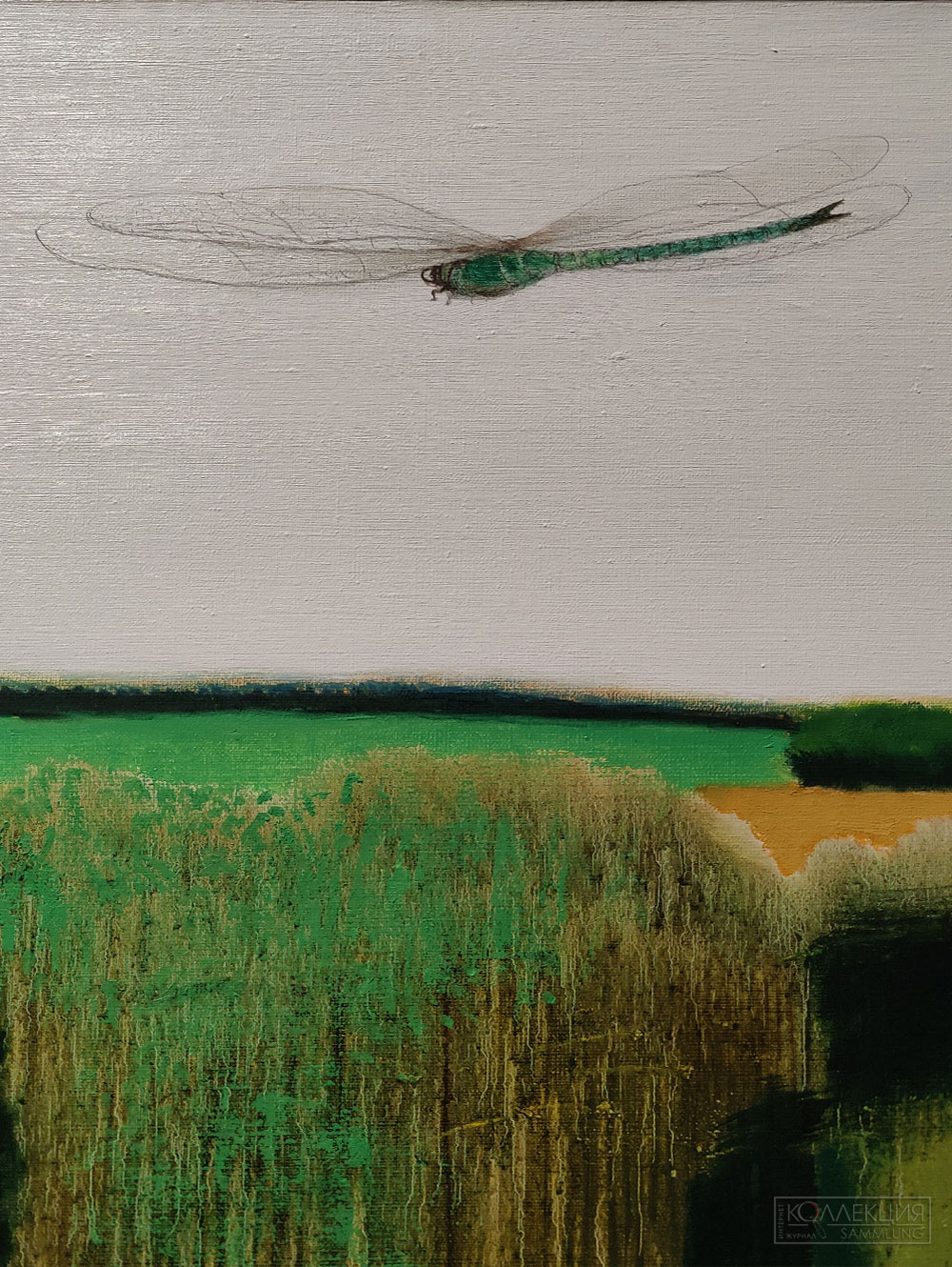 Лубенников Иван Леонидович (1951-2021). Река. 2017. Холст, масло Собрание АНО «Свободные художники», Санкт-Петербург (Фрагмент)