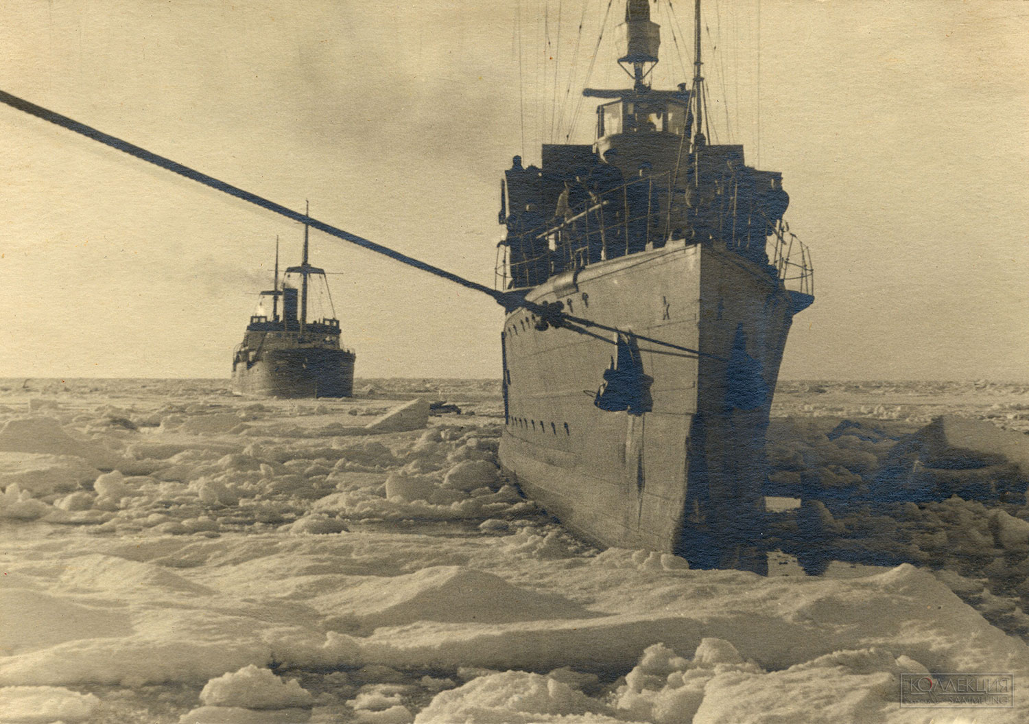 Проводка каравана военных кораблей по Северному морскому пути. 1936